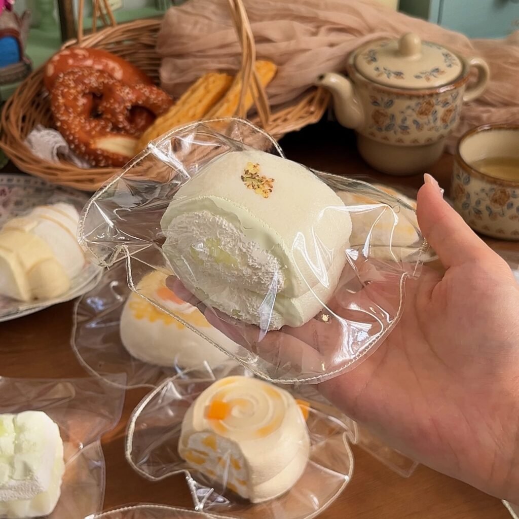 250037 Xiao Yi Diandian Osmanthus Green Grape Snow Dumpling (Cream Frosting Clay Texture Series) / 小奕点点 桂花青提雪团子（奶霜泥触感系列）