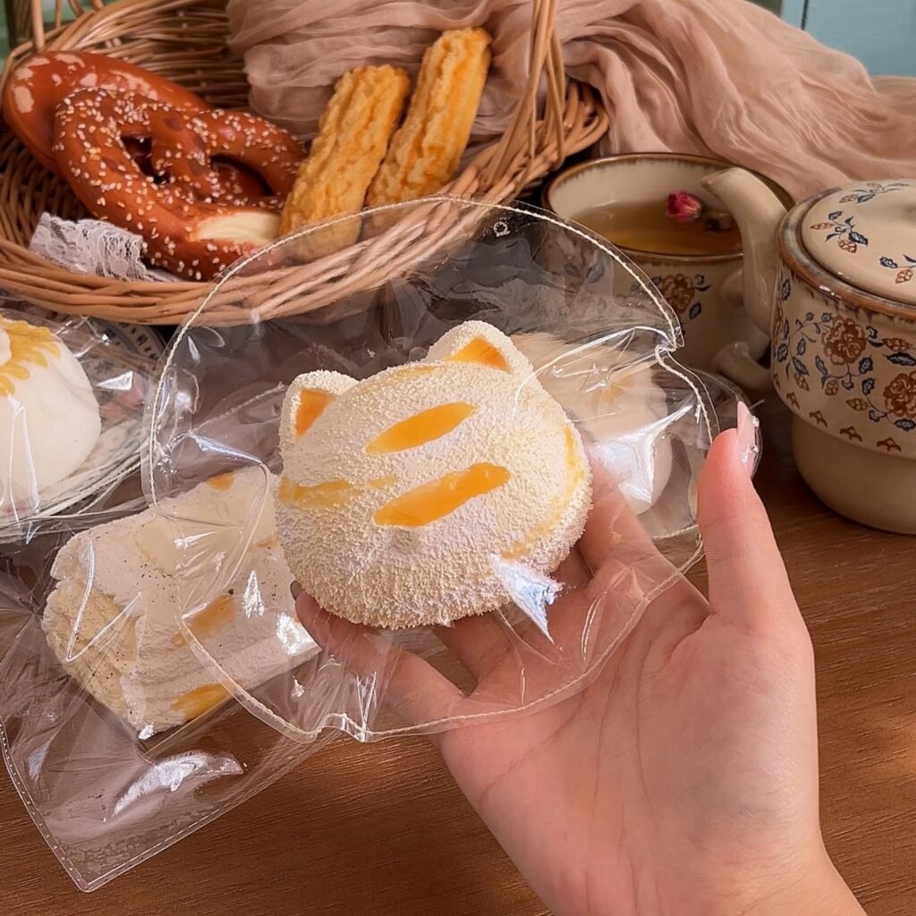 250040 Xiao Yi Diandian Mango Pomelo Sago Cat Head (Sweet Potato Clay Texture Series) / 小奕点点 杨枝甘露猫猫头(番薯泥触感系列)