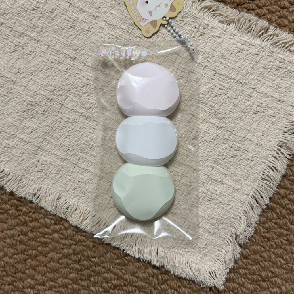 551001 Lamb Egg Roll Squishy Pink White Green Trio - Cosmetic Defect / 小羊蛋卷捏 粉白绿三连（瑕疵款）