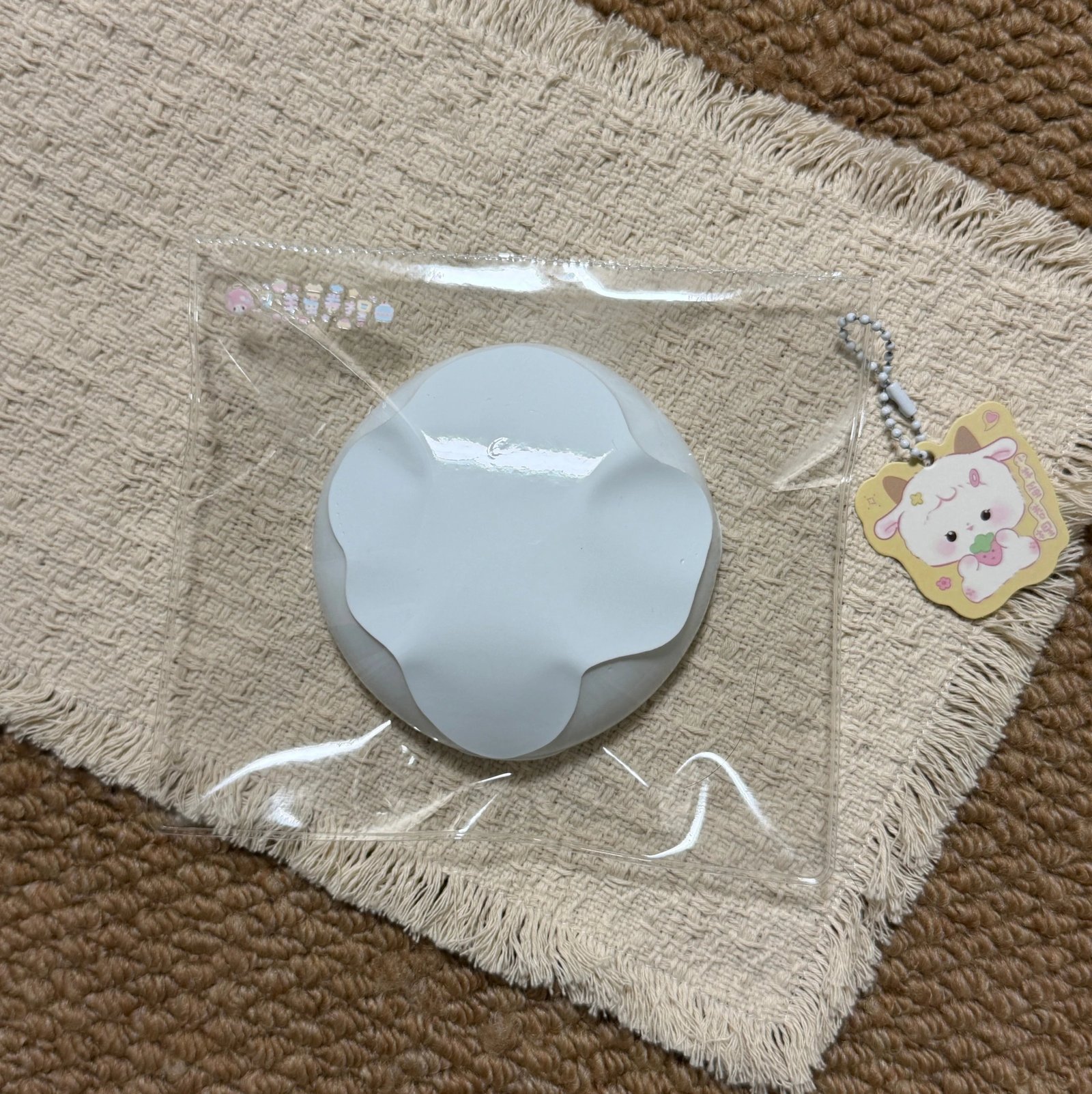 551018 Lamb Egg Roll Squishy Blue Daifuku / 小羊蛋卷捏 蓝色大福