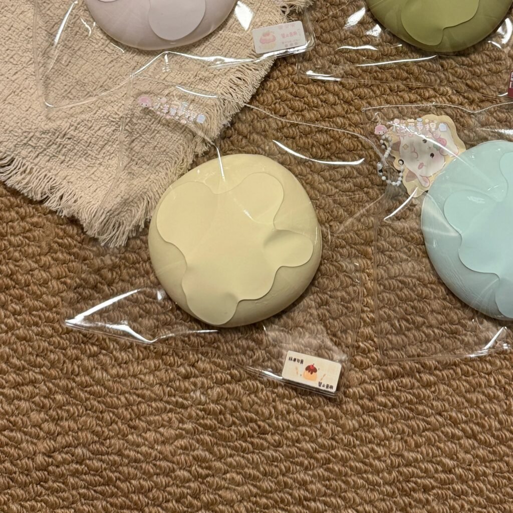 551025 Lamb Egg Roll Squishy Yellow Daifuku (Water Texture Series) / 小羊蛋卷捏 水感黄色大福（水感触感系列）