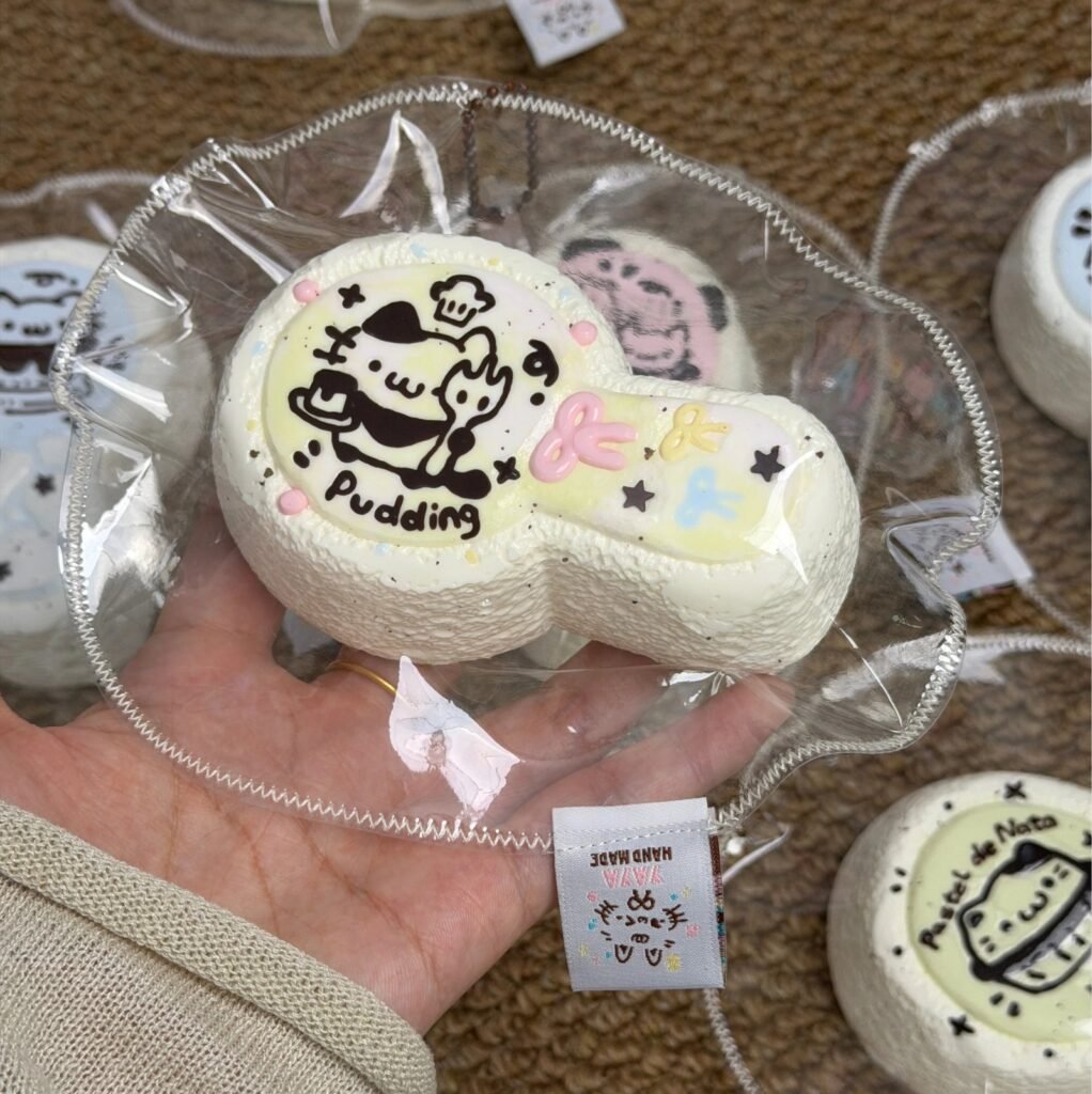 453032 Yaya Handmade Shop Pudding Cat Spoon (Thick Milk Clay Texture Series) / 丫丫手工店 布丁猫咪缤纷勺（厚乳泥触感系列）