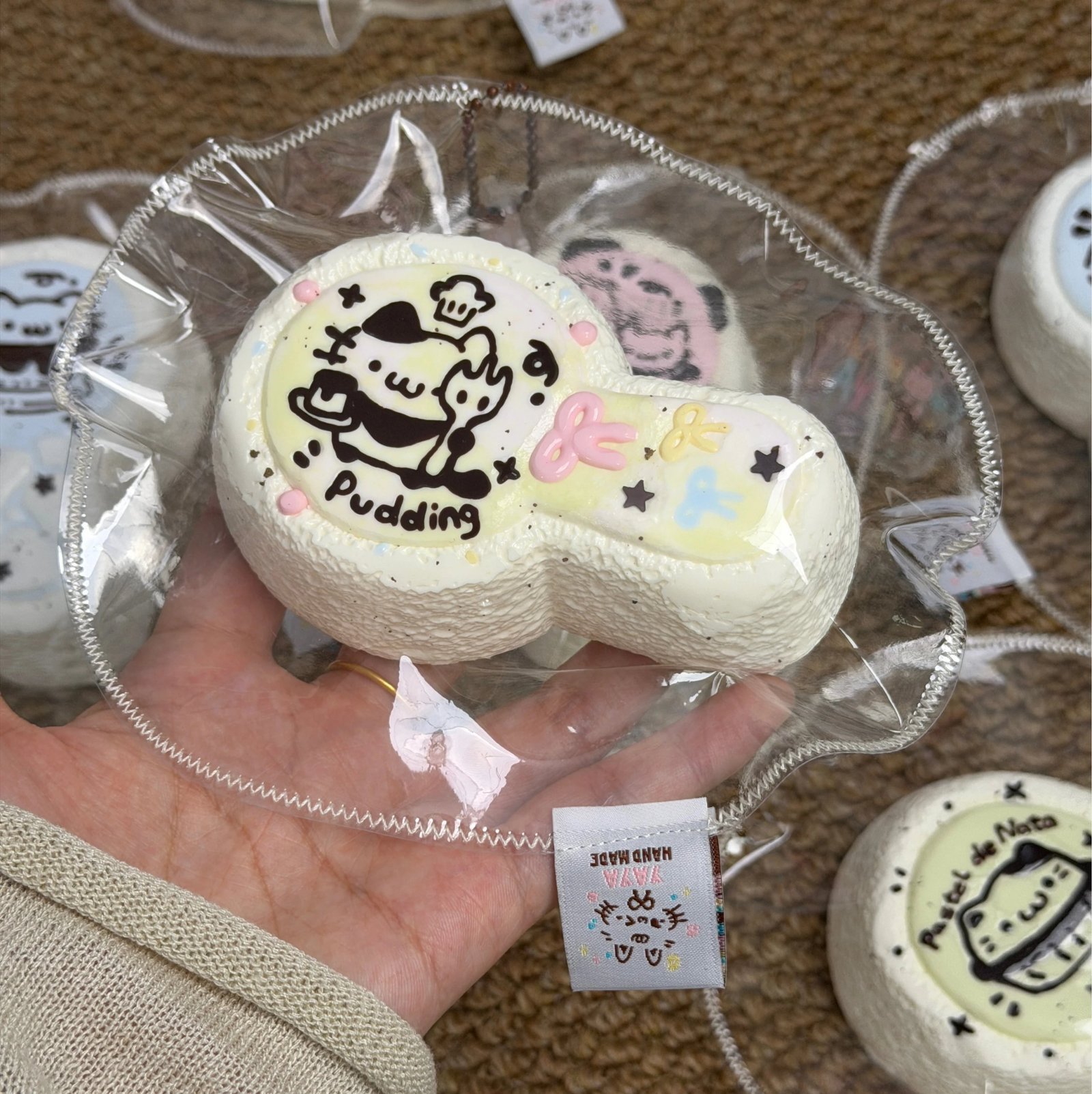 453032 Yaya Handmade Shop Pudding Cat Spoon (Thick Milk Clay Texture Series) / 丫丫手工店 布丁猫咪缤纷勺(厚乳泥触感系列)