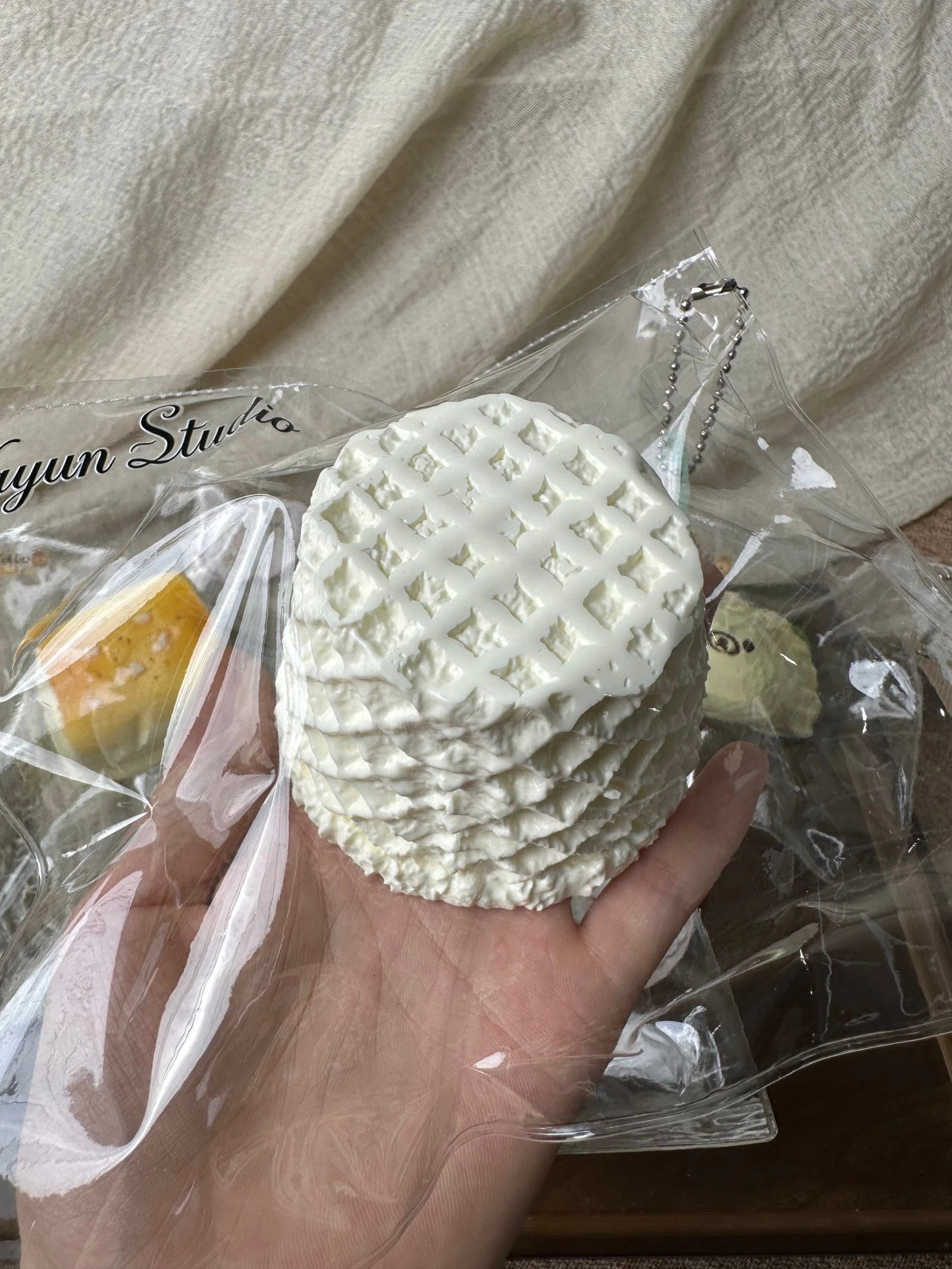 346107 Yayun Squishy Island D6 Crispy Ice Cream Cone Cup (Dry Crumbly Clay Texture Series) / 雅云萌捏岛 D6 脆皮甜筒杯(干噎泥触感系列)