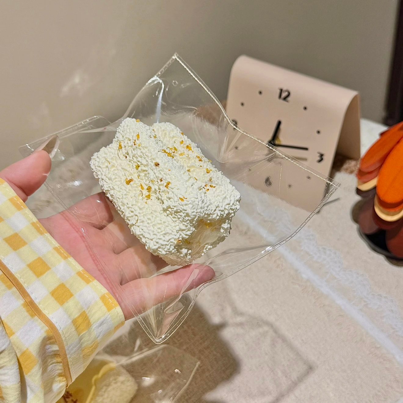 554006 Youdian Is Squishy Osmanthus Long Star Bar (Sweet Potato Clay Texture Series) / 有点is捏捏 桂花长条星星(番薯泥触感系列)