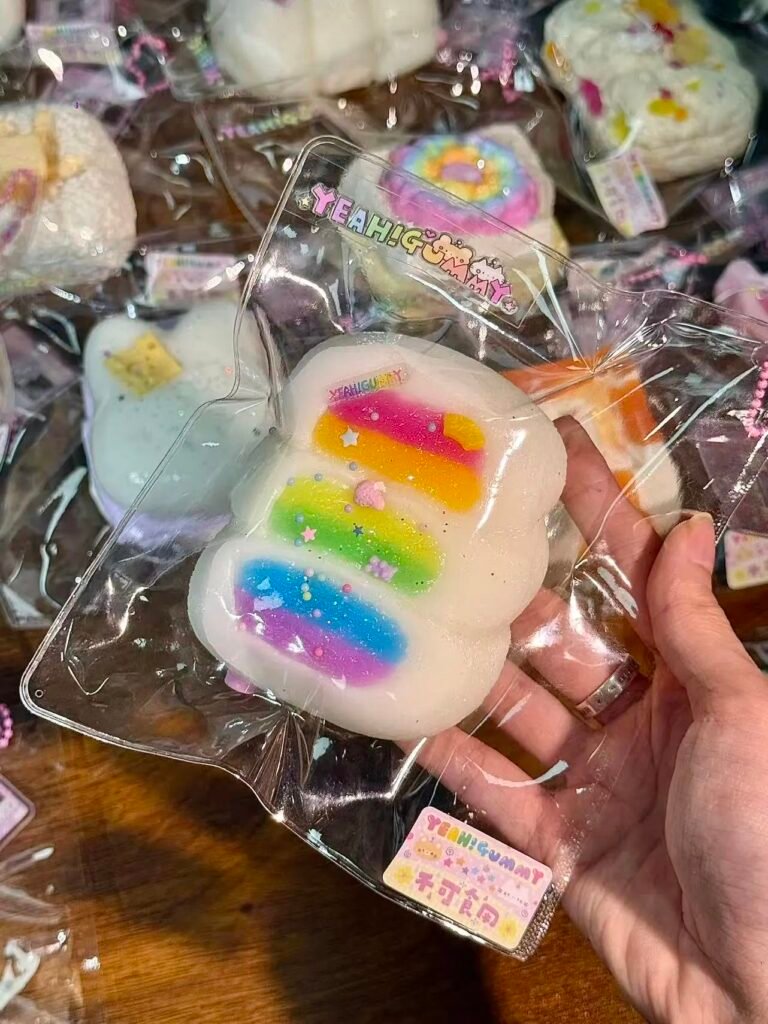 507003 YeahGummy Rainbow Rice Ball Cake (Rich Cream Texture Series) / YeahGummy捏捏 彩虹团子糕（浓奶油触感系列）