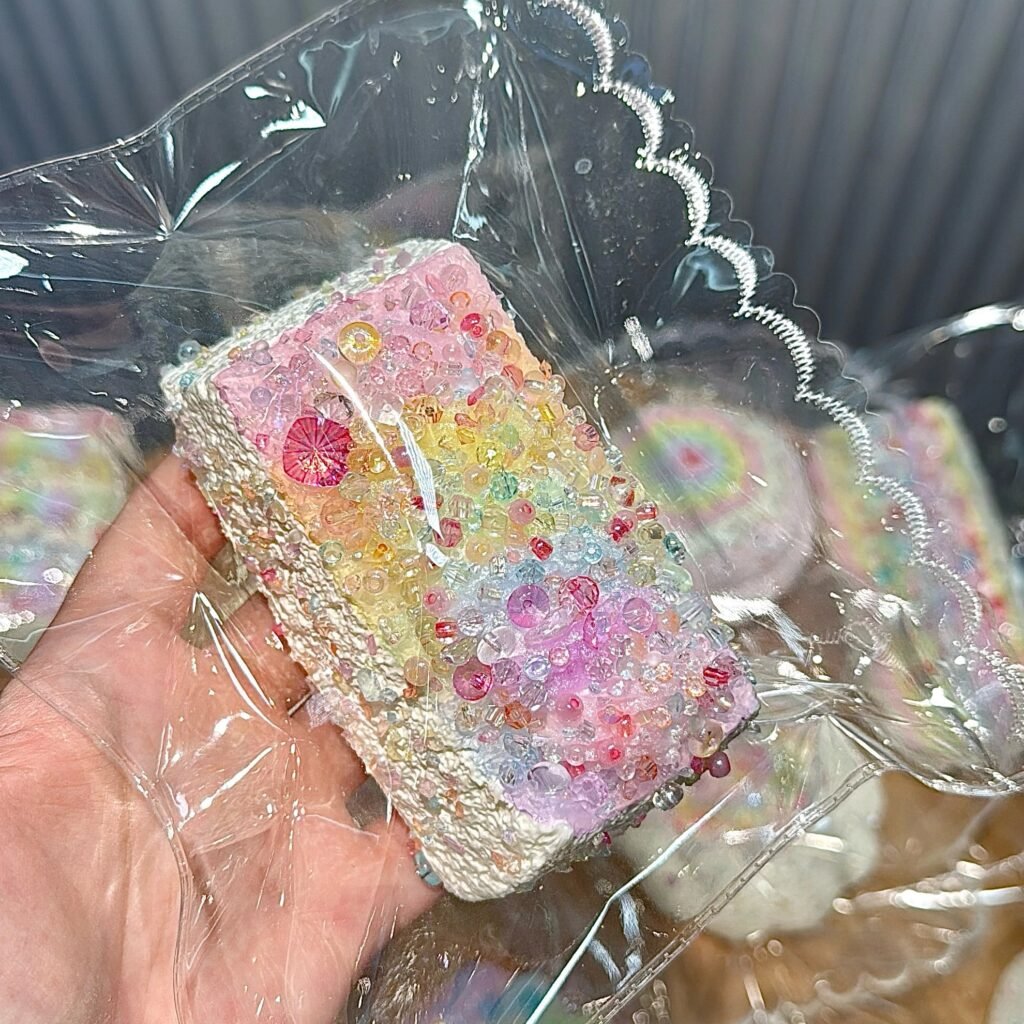 9013 ZHIZHI Pearlescent Rainbow Cream Bar Long Toast (Sticky Clay Texture Series) / ZHIZHI 彩虹珠光 奶油条长吐司(黏糊泥触感系列)