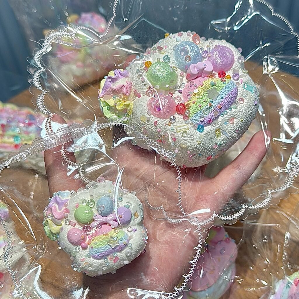 9015 ZHIZHI Pearlescent Rainbow Cat Paw Duo Bag (Sticky Clay Texture Series) / ZHIZHI 彩虹珠光 猫爪子母包(黏糊泥触感系列)